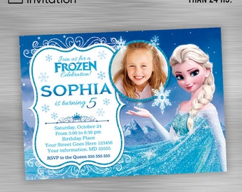 FROZEN INVITATION, Frozen Birthday Invitation, Frozen Party Invitation, Frozen Printable Invitation, Frozen DIY Invitation