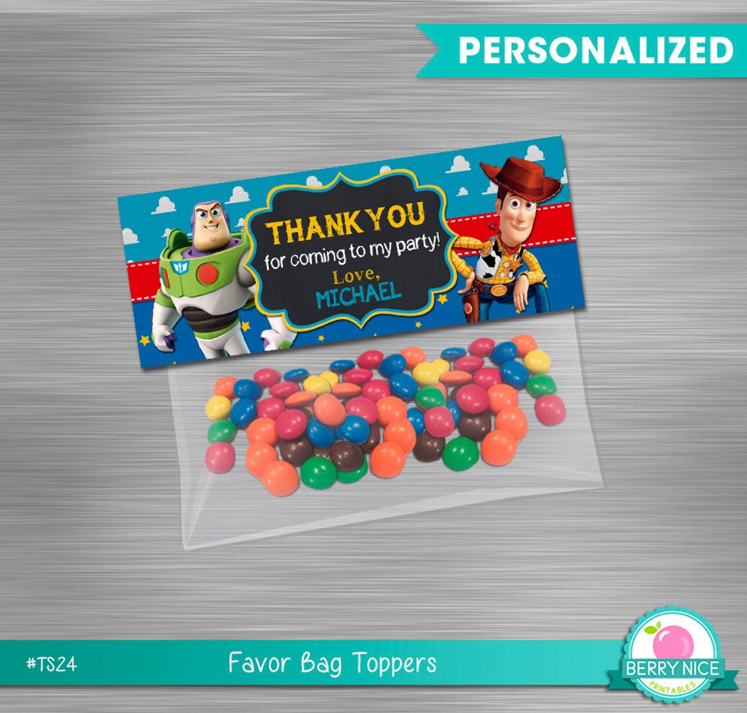Toy Story Bag Toppers Print Yourself Toy Story Printable Bag Etsy
