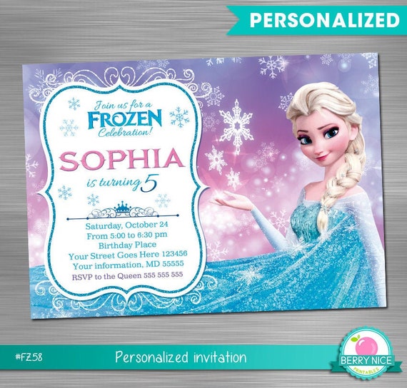 FROZEN 2 INVITATION, Frozen 2 Birthday Invitation, Frozen 2 Party Invitation, Frozen Printable Invitation, Frozen DIY Invitation Il_570xn