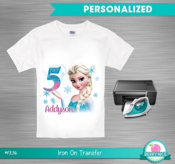 Frozen Iron on Transfer print yourself, Frozen Birthday, Frozen Birthday Girl, Frozen Printables Il_570xn