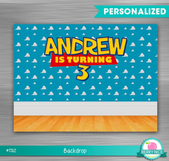 Toy Story Backdrop Print Yourself, Toy Story Printable Backdrop, Toy Story Banner, Toy Story Big Banner, Toy Story Birthday Il_570xn