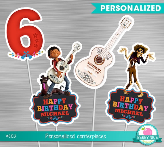 Coco Centerpieces Print Yourself, Coco Birthday, Coco Party, Coco Printable Centerpiece DIY Il_570xn