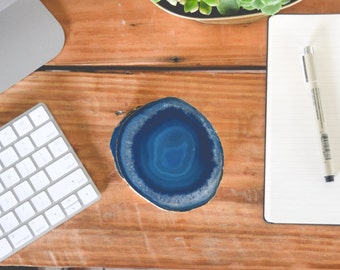 Blue Agate Coasters | Extra Large 4"-5"