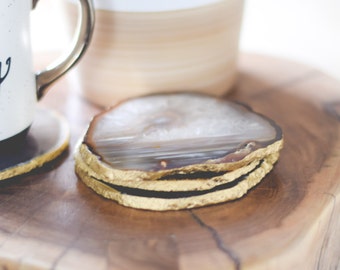 Agate Coasters | Extra Large | Natural Colors