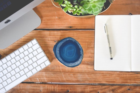 Blue Agate Coasters | Extra Large 4"-5"
