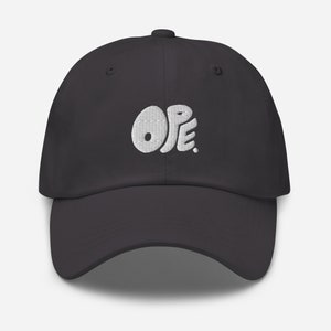 Gorra bordada Ope, gorra de papá Ope, gorra de béisbol Ope Sorry, Ope Lemme Just Sneak Past Ya, Ope del medio oeste, gorras de Michigan, gorra de Wisconsin, gorra de béisbol