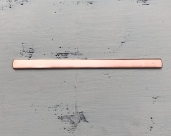 Copper cuff blank 14g 3/8 in wide x 5.75 in smooth