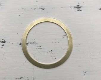 Brass flat bangle blank 1/4 in wide x 1/16th in thick