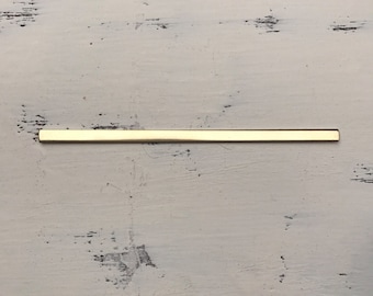 Brass cuff blank 14g 1/4 in wide x 5.75 in smooth