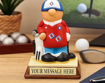 Personalized Golfer Trophy – British Made, Golfing Gift for Him