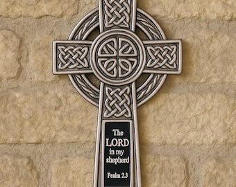 Personalised Catholic Gift - Birthday Retirement Thank You Engraved Christian Cross Wall Ornament - Custom Priest Confirmation Church