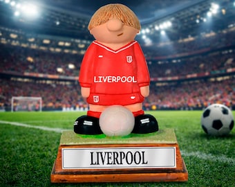 Personalised Liverpool FC Football Figure – Custom Name & Number Gift