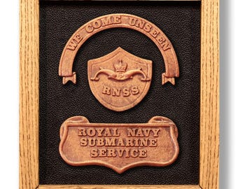 Submariner Plaque - Personalised Royal Navy Submarine Service gift present. Sailor Son Dad Grandad Birthday Retirement Passing Out HMSS