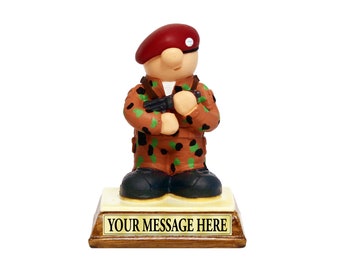 Personalised Soldier Gift - British Army Military Birthday Fathers Day Passing Out Retirement Dad Son Husband Grandad Anniversary Present
