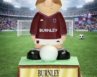 Burnley FC Gift - Personalised Birthday Retirement Kids Boys Husband Men Football Fan Present. Dad Son Grandad Anniversary for him Custom
