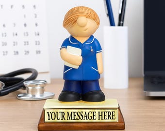 Nurse Gift - Personalised Present Mum Mothers Day Retirement Birthday Thank You Promotion Gift for Her Midwife Sister Matron Health Visitor