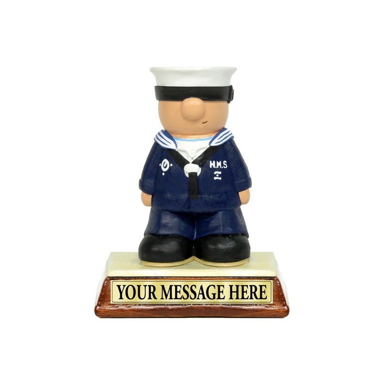 Personalised Royal Navy Sailor gift (Gift Boxed) - Birthday Fathers Day Christmas for Him Valentine Mens Passing - Out Parade Retirement HMS 