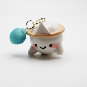 Charm Llavero Fantasma y Llama Azul