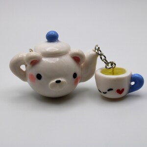 Bear Teapot and Cup Polymer Charm