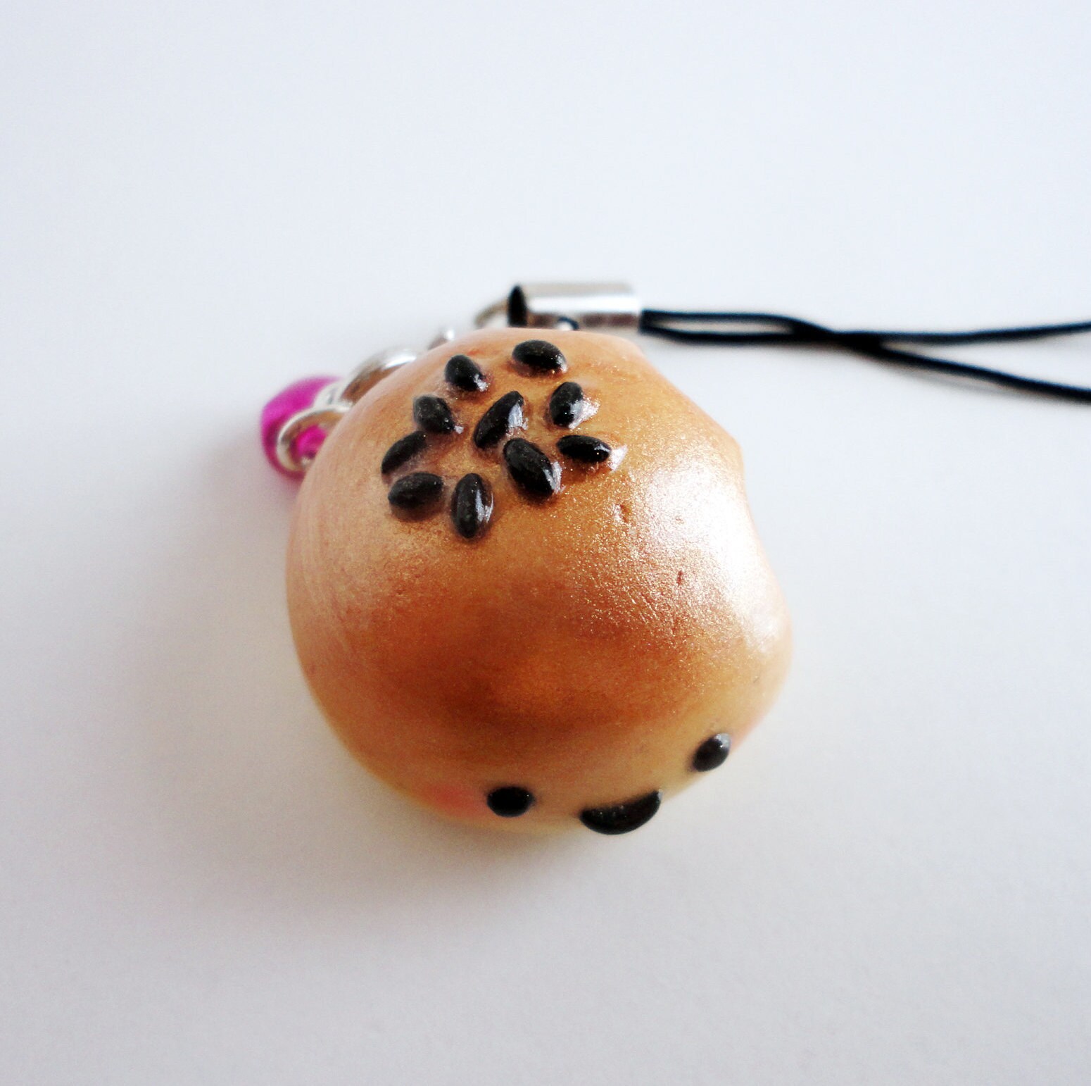 A Bite of Pork Bun Please Keychain | Etsy