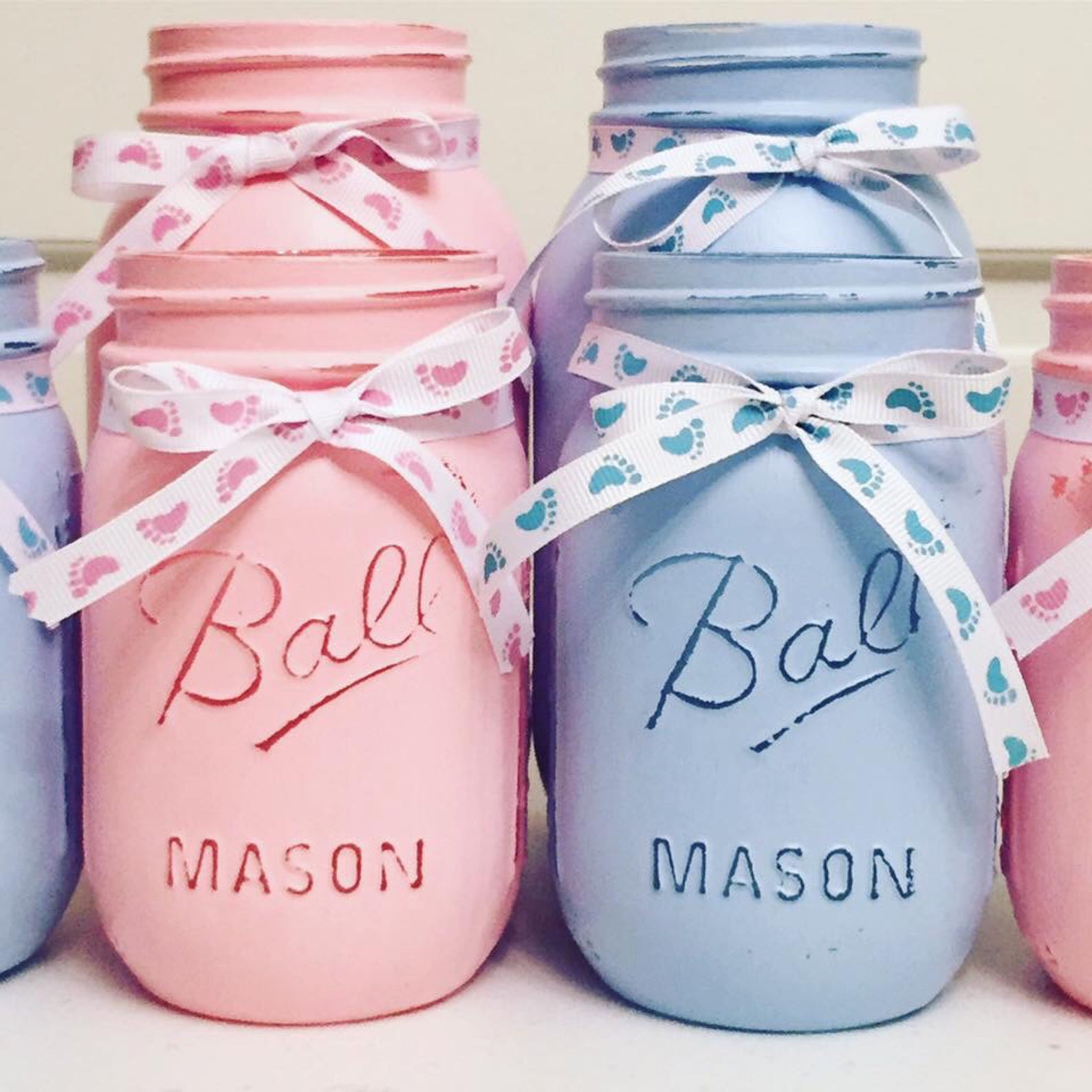 Gender Reveal Mason Jars Gender Reveal Decor Buck or Doe Etsy