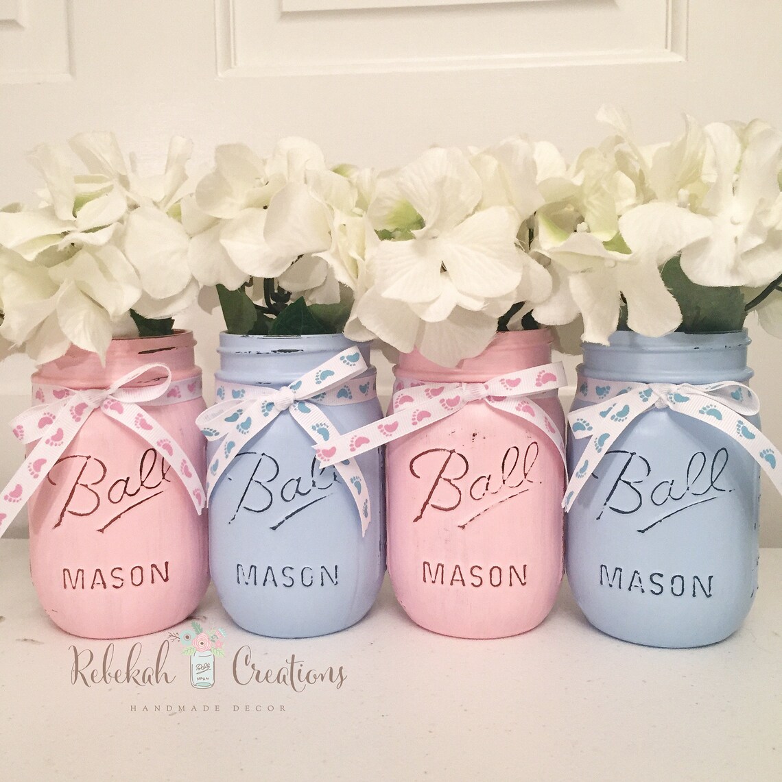 Gender Reveal Mason Jars Gender Reveal Decor Buck or Doe Etsy