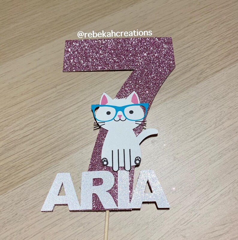 cat-birthday-cake-topper-cat-cake-topper-purrfect-birthday-etsy