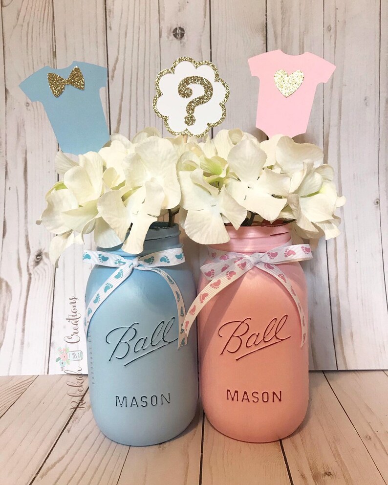 Boy or Girl Gender Reveal Centerpiece Props Gender Reveal Etsy