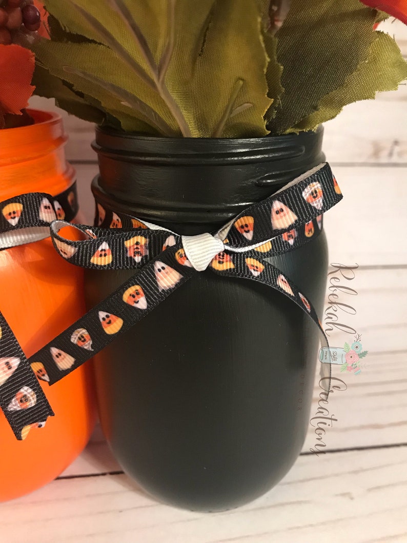 Halloween Mason Jars Trick or Treat Mason Jars Halloween Etsy