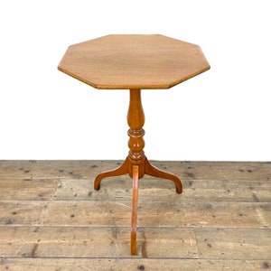 Antique Mahogany Pedestal Wine Table | Tripod Table | Mahogany Table | Antique Furniture | Side Table | Victorian (M-3188b)