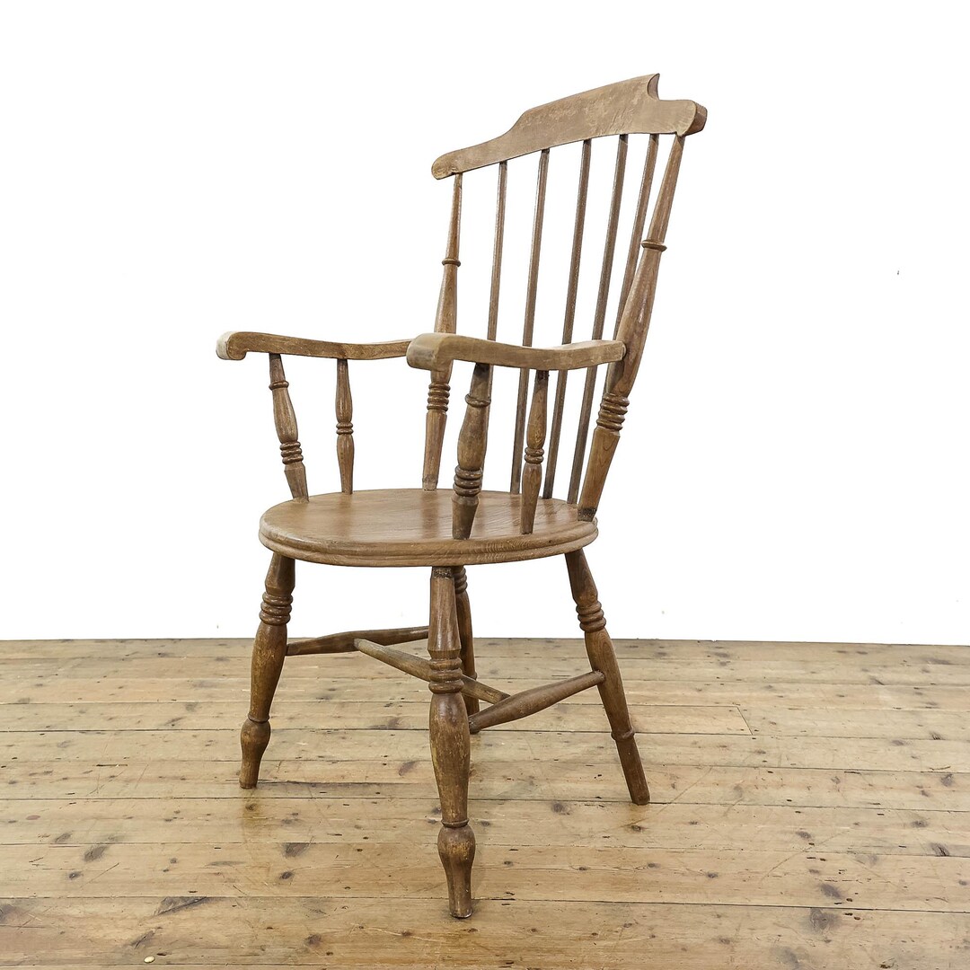 家具 Vintage Windsor chair Costway 2-Piece Set: Vintage Wooden Spindleback Windsor Side