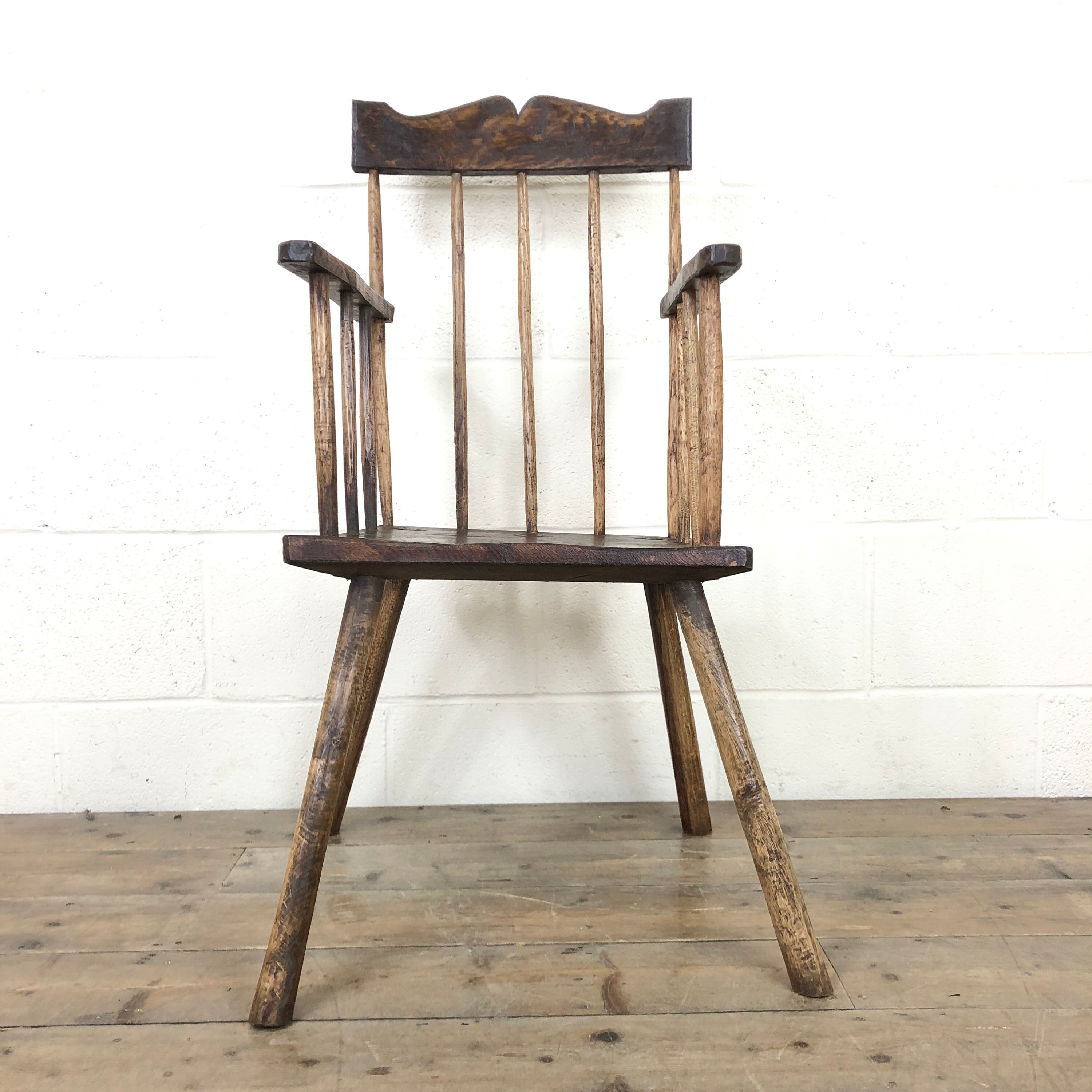 Welsh Stick Back Kitchen Armchair Antique Furniture | Etsy