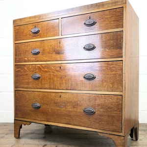 Cofre antigüedad de roble de cajones / muebles de dormitorio / | Etsy