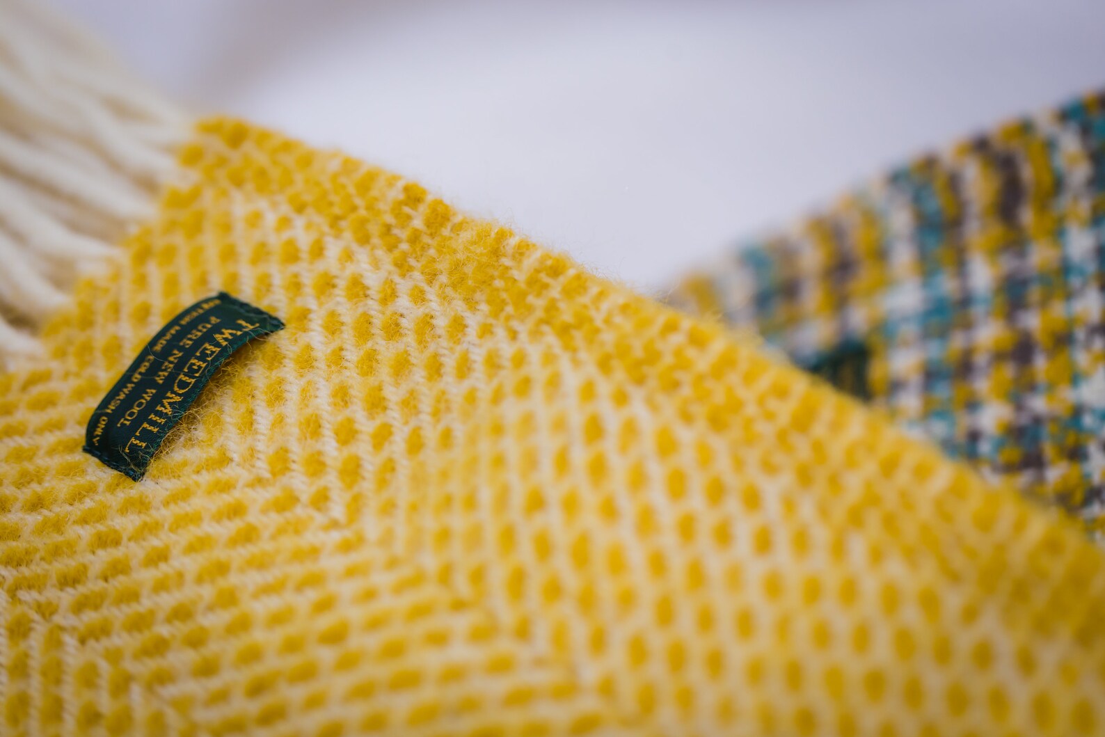 Blanket Yellow Blanket Yellow Throw Wool Blanket Throw | Etsy
