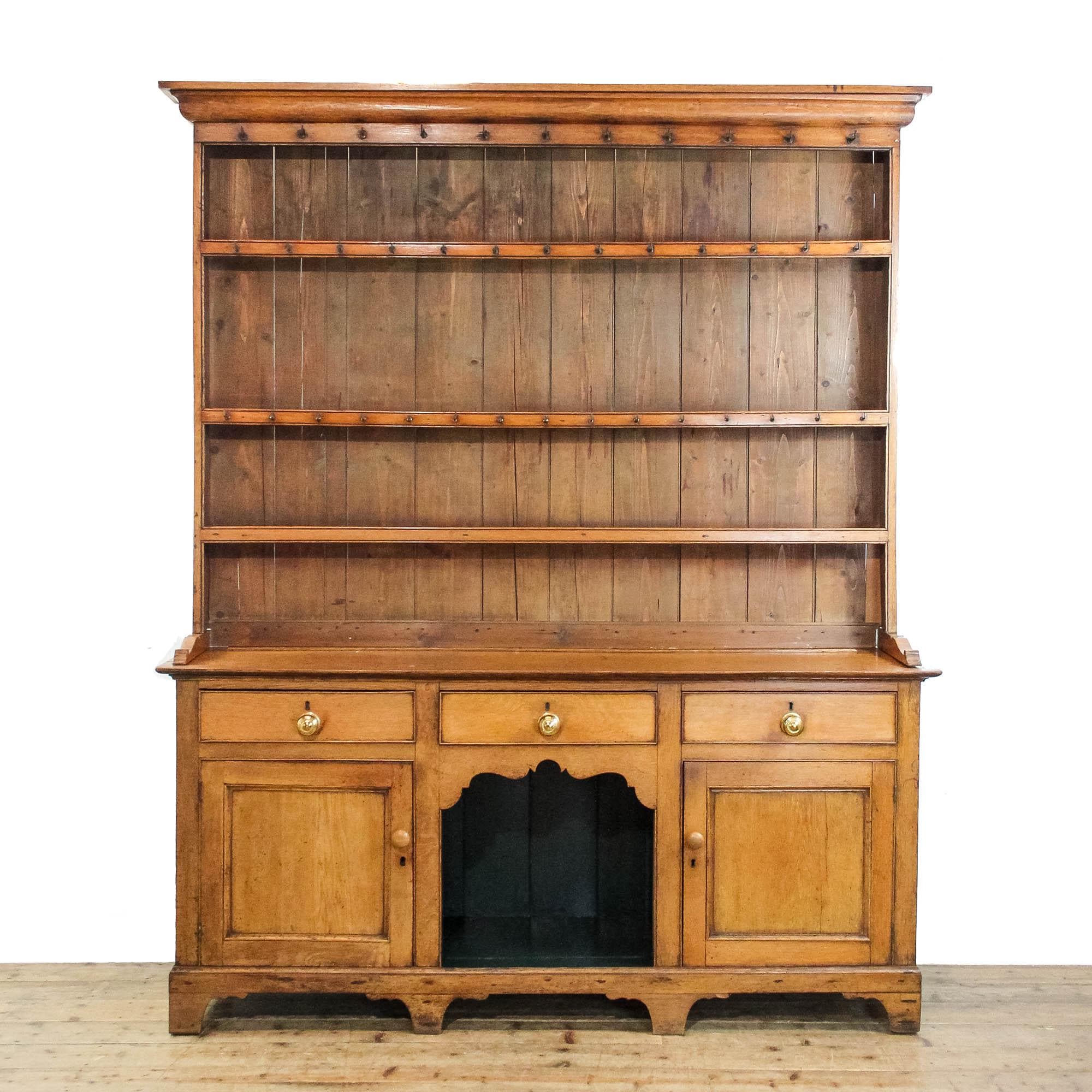 Antique 19th Century Pale Oak Welsh Dresser