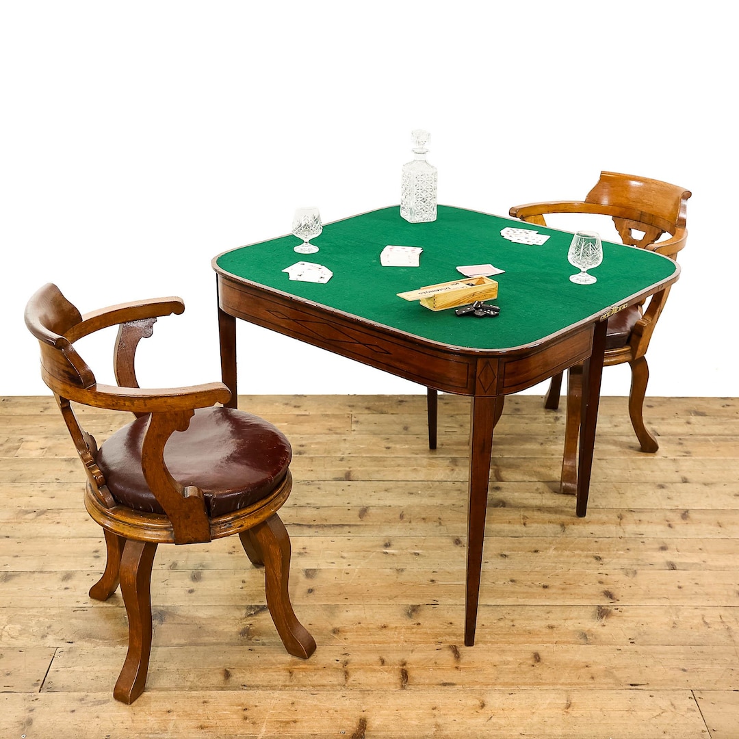 Antique Regency Mahogany Foldover Card Table | Antique Table