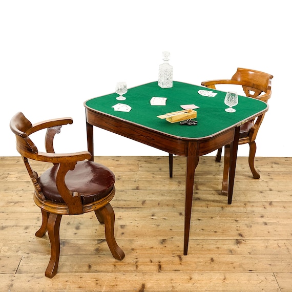 Antique Regency Mahogany Foldover Card Table | Antique Table