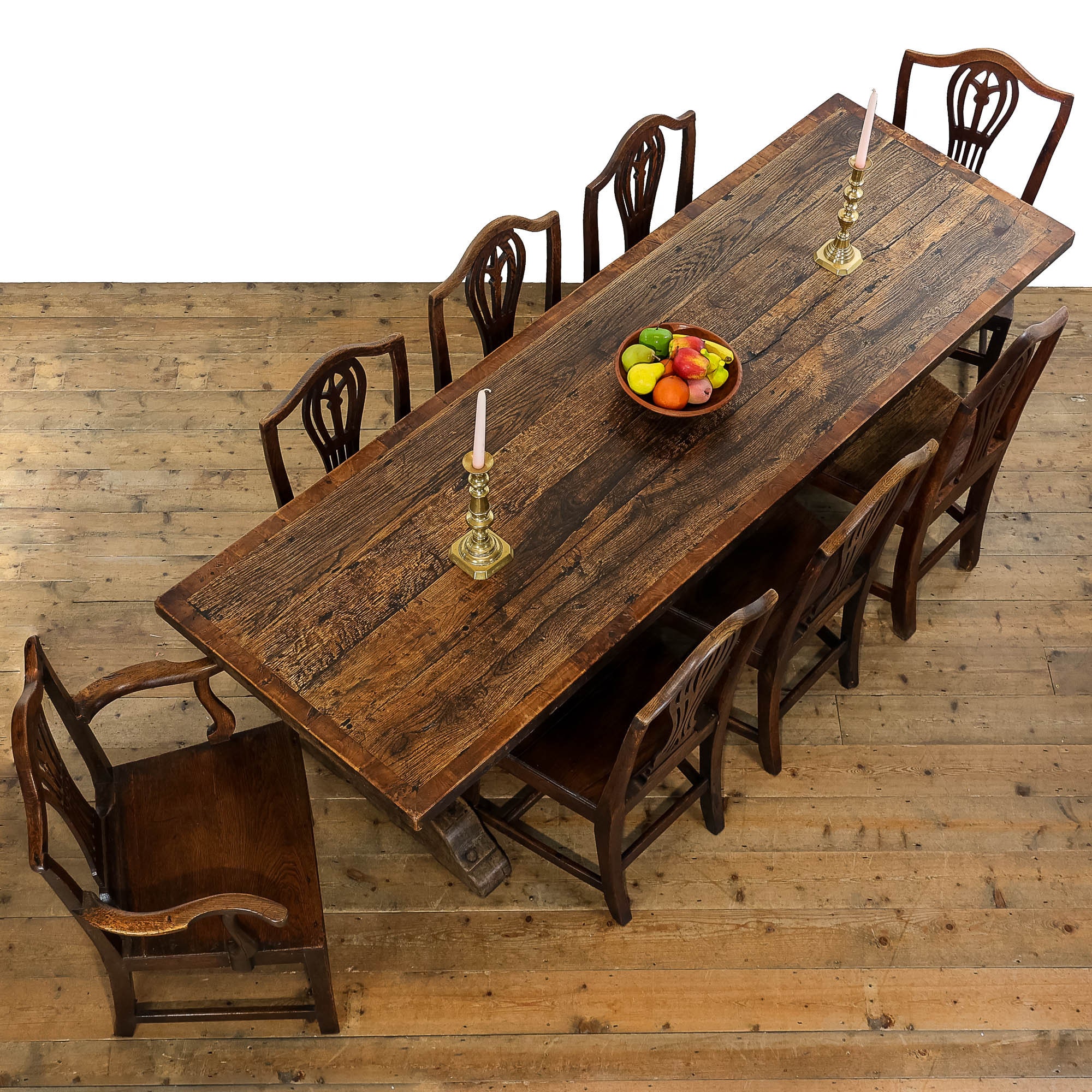 Antique 17th Century Style Oak Refectory Table Antique Table Kitchen Table Dining Table Oak Tables M 5227 Etsy