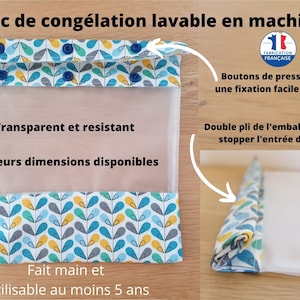 Sac congélation alimentaire, sachet conservation zip avec curseur