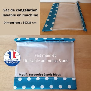 Sac congélation réutilisable et lavable en machine plusieurs couleurs et tailles image 2