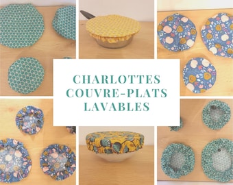 Box Charlotte - Couvre plat lavable - Emballage alimentaire réutilisable