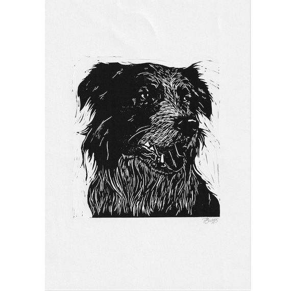 GFM Sciarpa Donna Con Stampa Border Collie E Pecore, 180x70 Cm, Viscosa Morbida, Idea Regalo Per Amanti Dei Cani