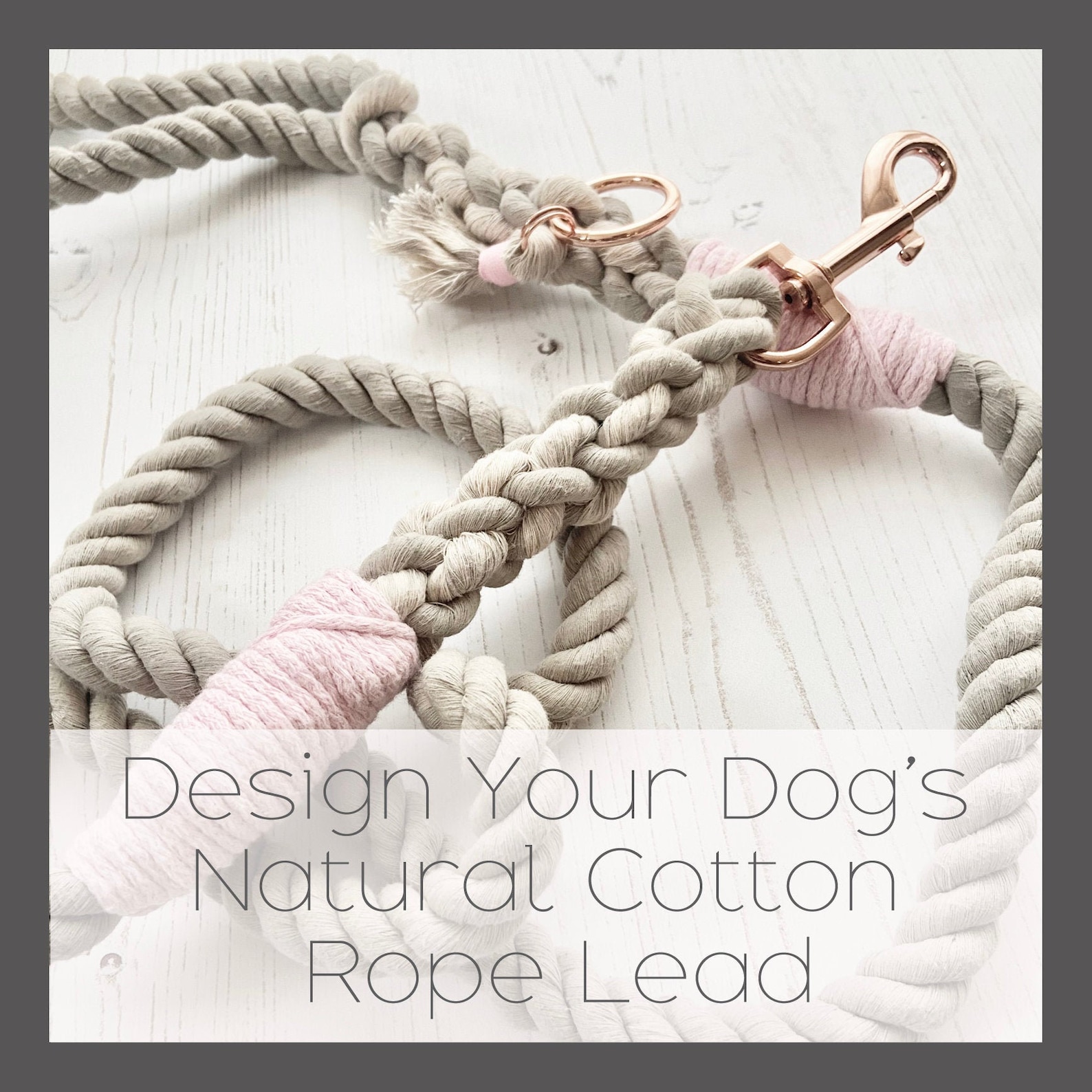 Design your cotton rope dog lead custom made to order Etsy