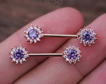 cute nipple piercing jewelry