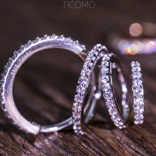 Small Silver Cartilage Hoop Earrings Tiny Helix Hoop Earring Etsy