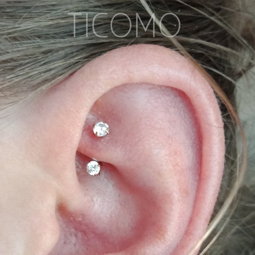Daith Earring Daith Piercing 16g Rook Earring Rook Piercing - Etsy