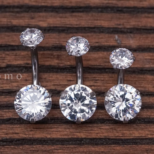 Short Bar Belly Ring Belly Button Ring Belly Button Jewelry Etsy