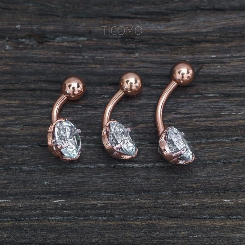 Belly Ring Belly Button Ring Belly Button Jewelry Zircon Short Etsy