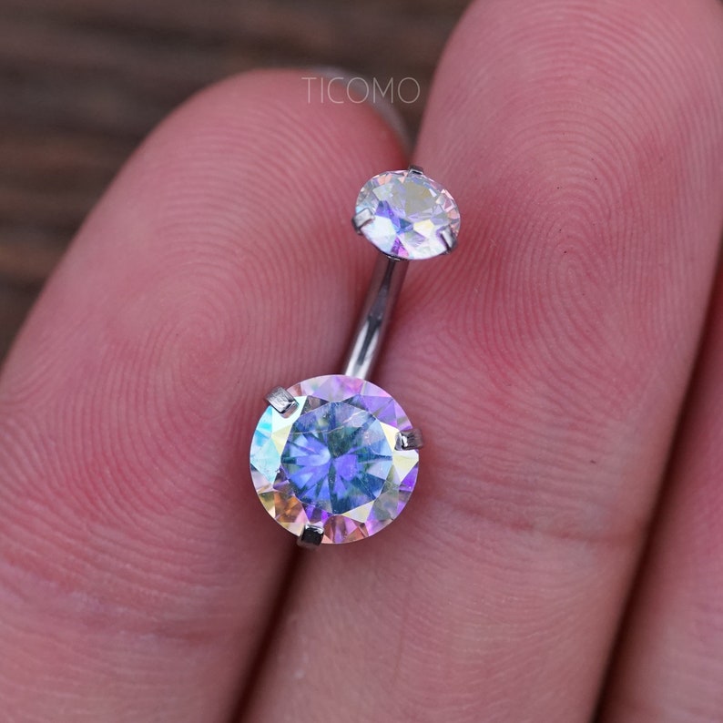 Short Bar Belly Ring Belly Button Ring Belly Button Jewelry Etsy