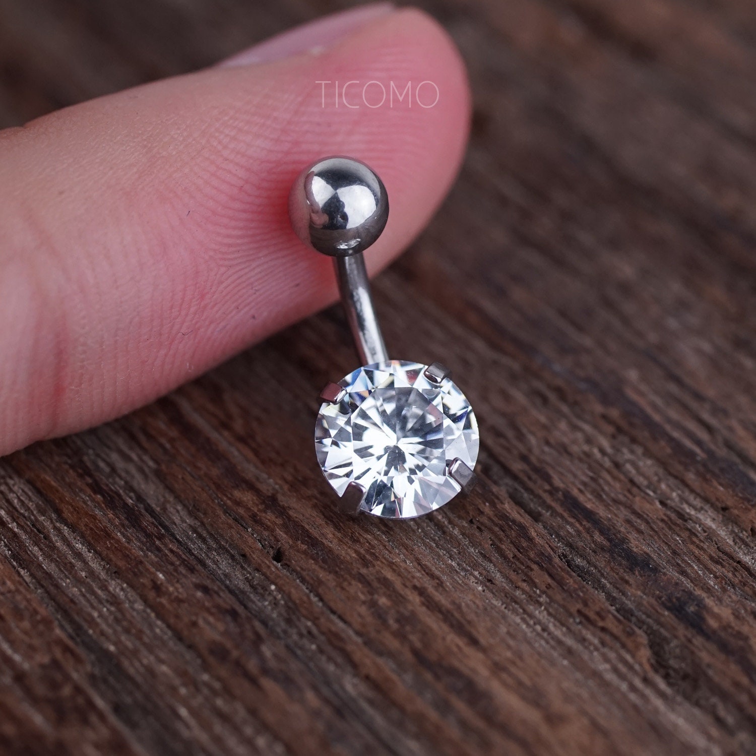 Belly Ring Belly Button Ring Belly Button Jewelry Zircon Short Etsy
